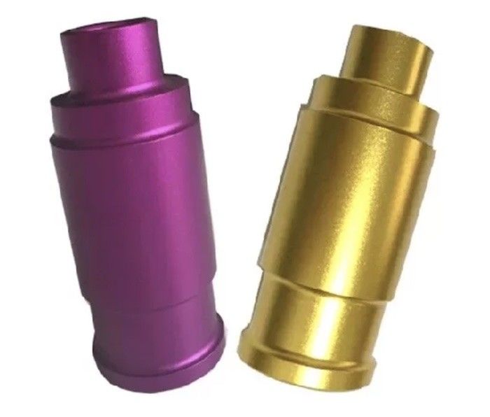 Màu vàng CNC xoay bộ phận nhôm anodized 6061 T6 cho thân xe