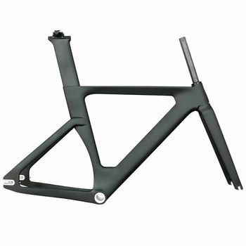 Customized Full Carbon Track Frame BSA Single Speed Carbon Track Road Bike Frames 700c Rigid Fixed Gear Bicycle Frameset Chiếc xe đạp có bánh xe cứng