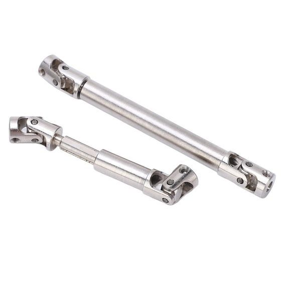 Bộ trục lái, CNC thép bạc 2pcs RC trung tâm trục lái bền cho AXIAL SCX24 JT 1/24 xe lượn
