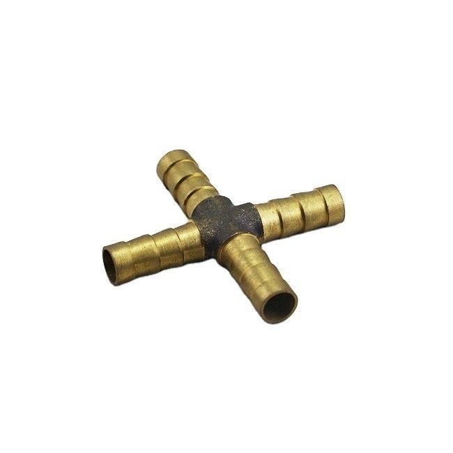 Dòng ống dẫn khí nén Hydraulic đồng nữ nam thẳng chéo X Y T hình dạng adapter ống ống Barb Fitting