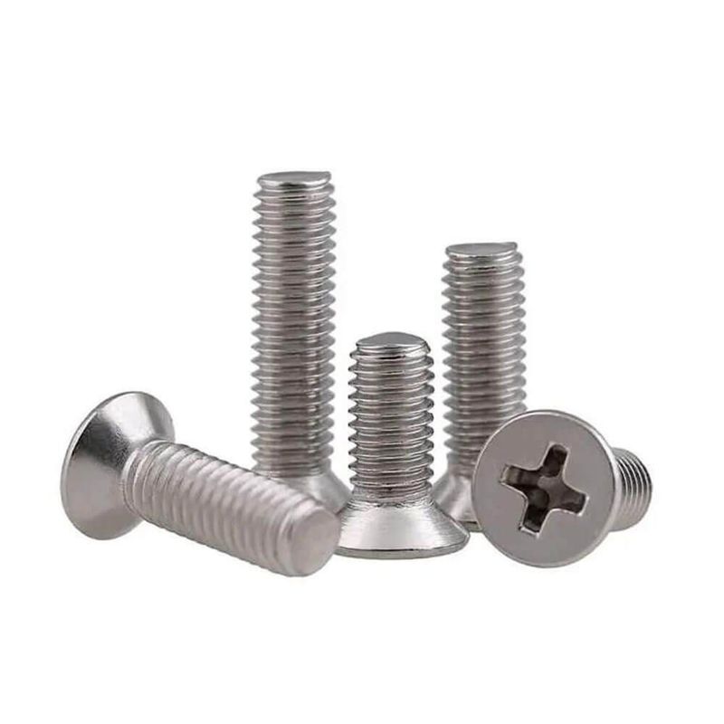C1022 304 316 Đầu Csk thép không gỉ ISO7046 Bolt Cross Recessed Flat Head Machine Screw