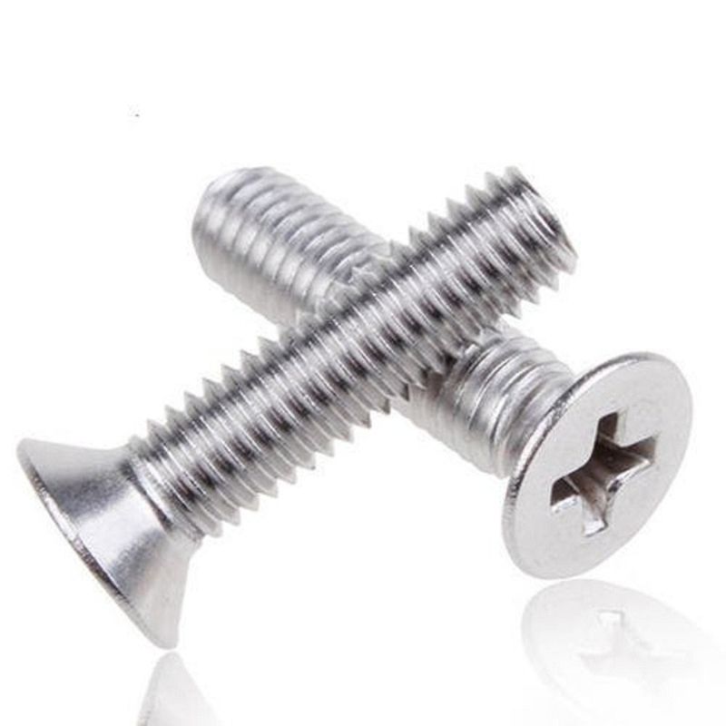 C1022 304 316 Đầu Csk thép không gỉ ISO7046 Bolt Cross Recessed Flat Head Machine Screw