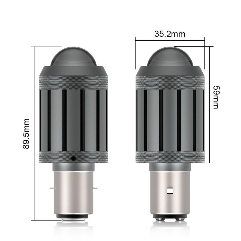 G-View đèn pha xe máy bóng đèn 12-24V/ bóng đèn LED siêu sáng trắng đèn đầu xe máy Scooter phụ kiện