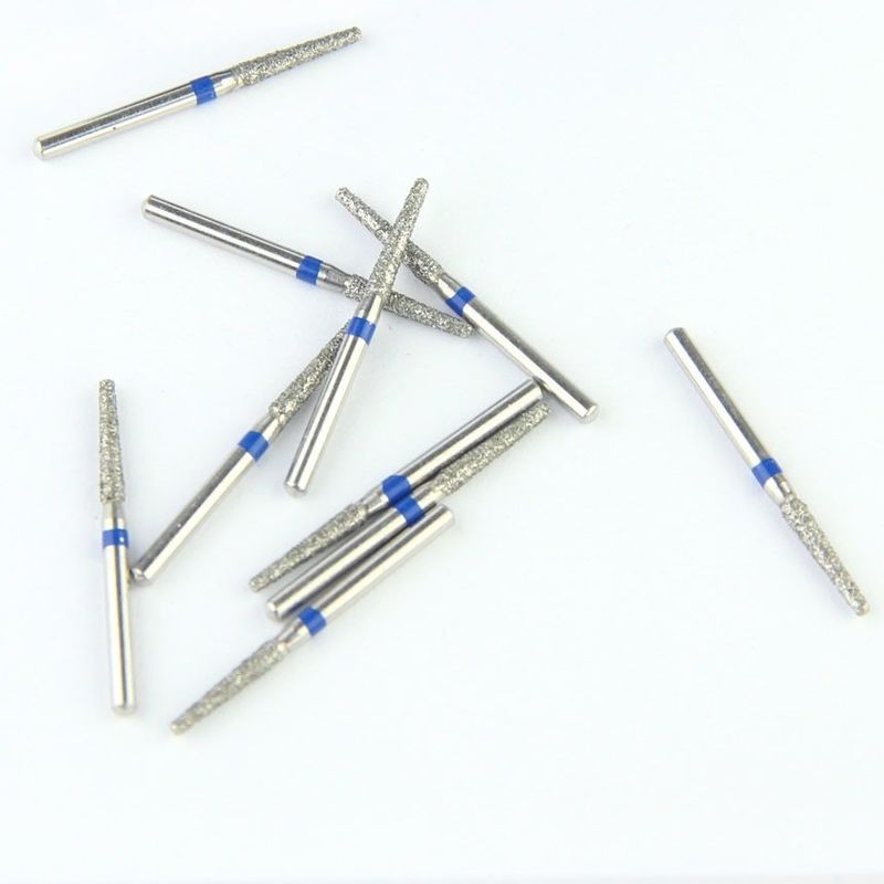 Trung bình Grit Taper Round Edge Fg Tốc độ cao Ce ISO chứng nhận nha khoa kim cương Bur Dental Instruments
