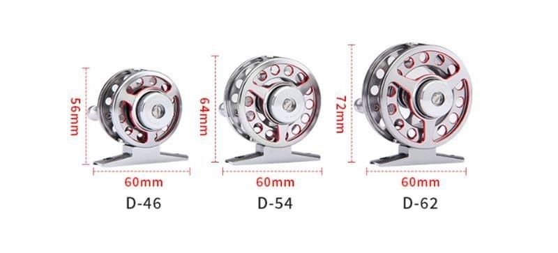 Tất cả kim loại nhỏ Micro Fly câu cá quay bán buôn mồi Ice câu cá quay với một phanh phù hợp cho cá cá tra.