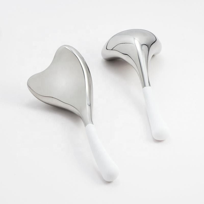 Công cụ chăm sóc da kim loại Trái tim Gua Sha Face Lifting Beauty Cooling Cryo Sticks Massage Stainless Steel Ice Globes